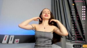 Naked Teen Masturbated with Domi2 wearing a Sexy Plaid Dress